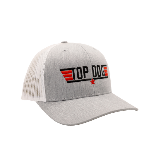 Top Dog Grey/White hat
